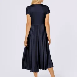 Robe Plissée Jupe à Panneaux évasée -Feminisca Soldes Magasin 167.00ZUK66547 B44.001