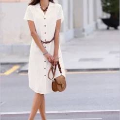 Robe Dentelle De Madère 100% Coton