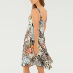 Robe Imprimée Imprimé Estival Exotique -Feminisca Soldes Magasin 191.99EXT64042 A09.061