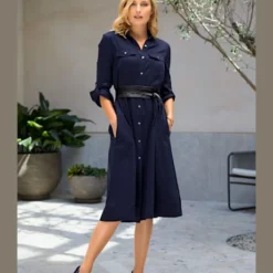 Robe-chemisier Ceinture à Nouer -Feminisca Soldes Magasin 238.99EXT64042 A09.032