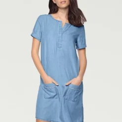 Robe En Jean Look Décontracté Tendance 10 Robe En Jean Look Décontracté Tendance -Feminisca Soldes Magasin 255.99EXT64042 A09.070