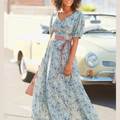 Buffalo Robe Longue Encolure En V Dégagée