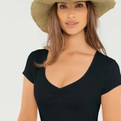 Robe Légère Basique Sobre En Qualité Estivale -Feminisca Soldes Magasin 397.99EXT64042 A09.019