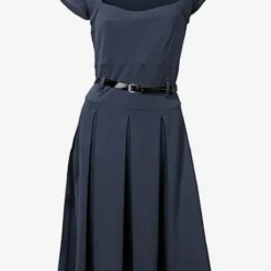 Robe En Jersey Look Féminin Avec Ceinture -Feminisca Soldes Magasin 420.99EXT64042 A09.001