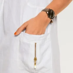 Robe En Lin Coupe évasée Tendance -Feminisca Soldes Magasin 458.99EXT64042 A09.002