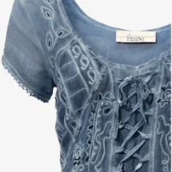 Robe Brodée Look Romantique -Feminisca Soldes Magasin 465.99EXT64042 A09.052