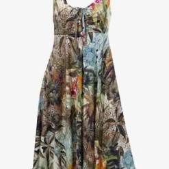 Robe Imprimée Imprimé Estival Exotique -Feminisca Soldes Magasin 477.99EXT64042 A09.031