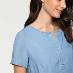 Robe En Jean Look Décontracté Tendance 15 Robe En Jean Look Décontracté Tendance -Feminisca Soldes Magasin 480.99EXT64042 A09.081