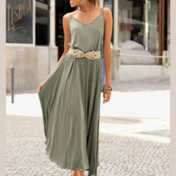 Buffalo Robe Longue Bretelles Spaghetti Estivales