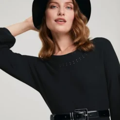 Robe En Tricot Matière Agréable à Porter -Feminisca Soldes Magasin 727.99EXT64042 A09.047