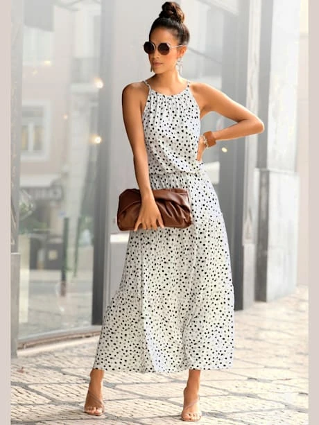 Buffalo Robe Longue Fines Bretelles Spaghetti