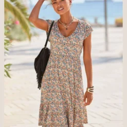 Buffalo Robe En Jersey Encolure En V