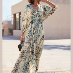 Buffalo Robe Longue Encolure En V Dégagée Devant Et Au Dos