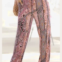 Buffalo Pantalon De Plage Robe D'été Imprimée En Matière Légère