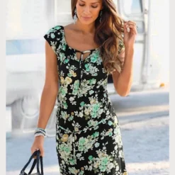 S.Oliver Robe D'été élastique à L'encolure